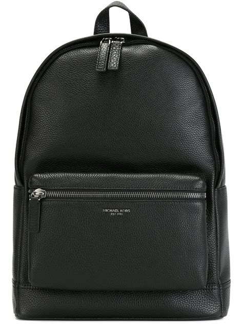 michael kors black fur backpack|Michael Kors men's backpack.